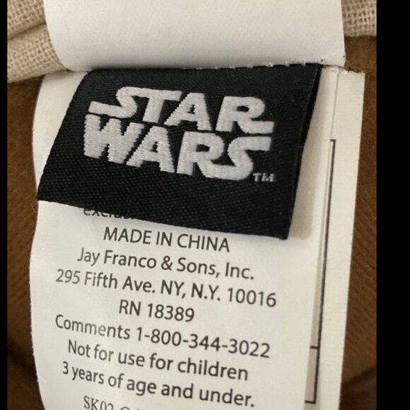 17" Large Yoda Plush Star Wars Stuffed Animal With Hoodie Disney Lucas Film - Picture 8 of 9